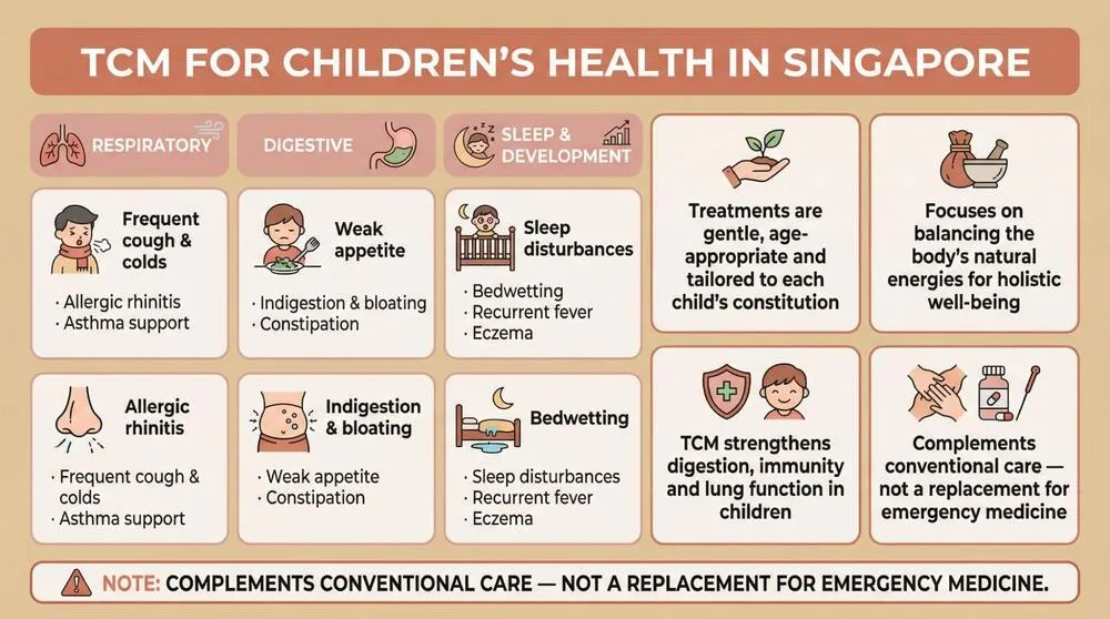 common conditions treated at tcm clinics for children's health